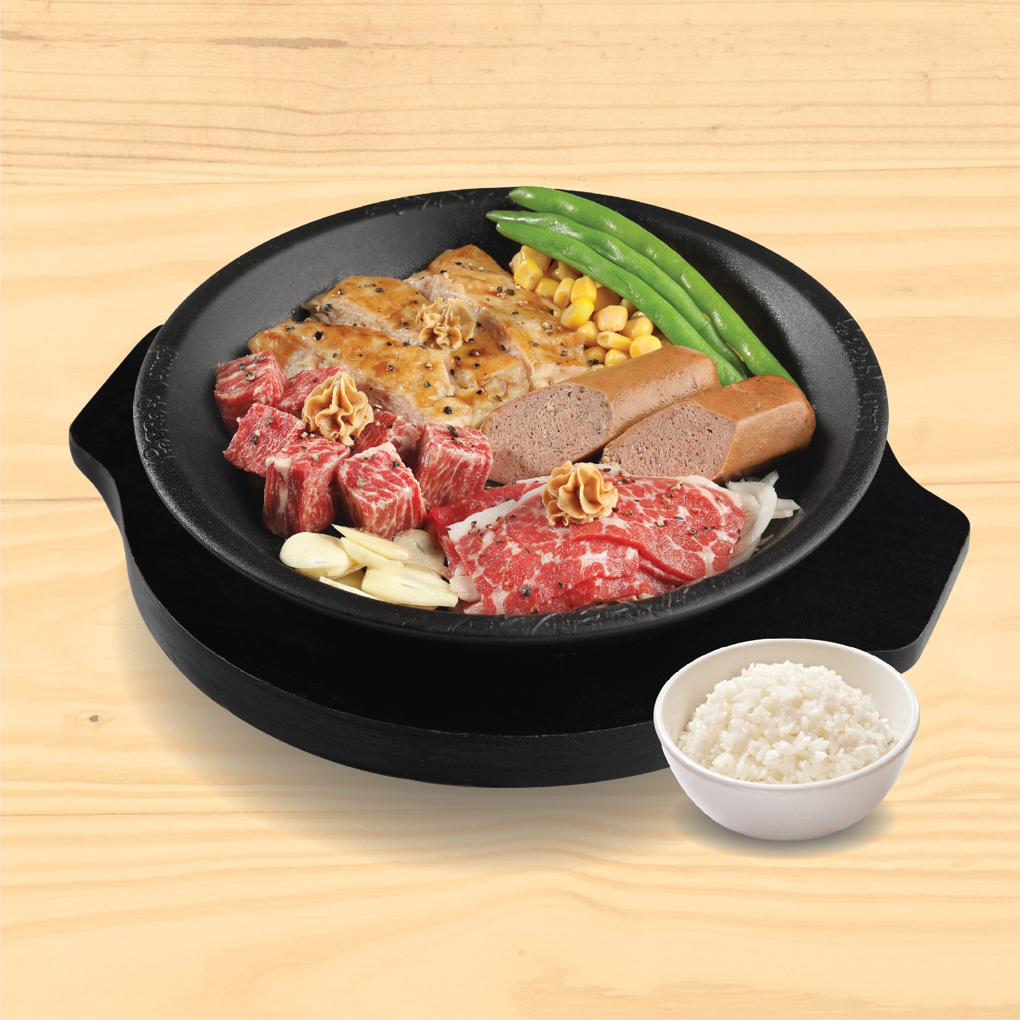 Ultimate Meat Deluxe (termasuk nasi)